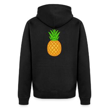 ananas - Veste à capuche bio Premium Unisexe - noir - Dos - Nico (187cm)