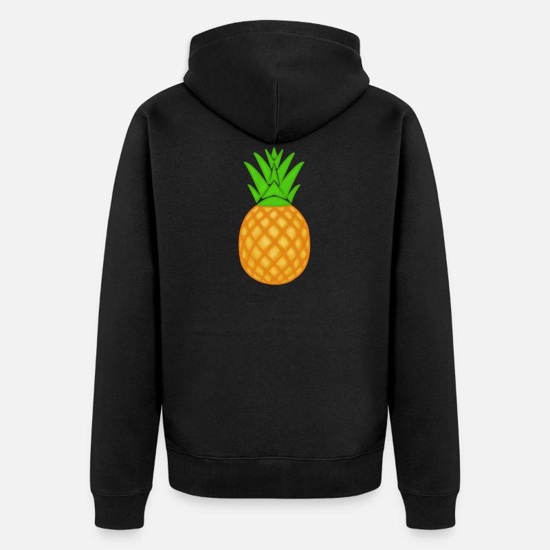 ananas - Veste à capuche bio Premium Unisexe - noir