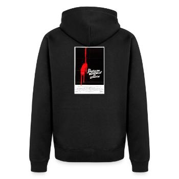 POSTER; Amerikanischer Werwolf in London 03_ - Unisex Premium Bio Zip Hoodie - Schwarz - Hinten - Nico (187cm)