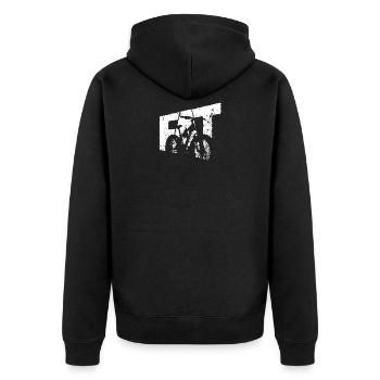Fatbike Roue Fat Bike gros pneus Cadeau cool - Veste à capuche bio Premium Unisexe - noir - Dos - Nico (187cm)