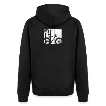 Fatbike Roue Fat Bike gros pneus Cadeau cool - Veste à capuche bio Premium Unisexe - noir - Dos - Nico (187cm)