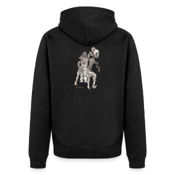 Nouvelle histoire - Veste à capuche bio Premium Unisexe - noir - Dos - Nico (187cm)