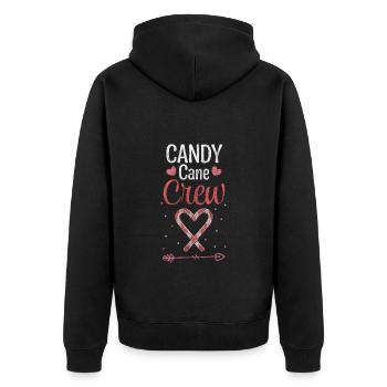 Candy Food Sweet tooth - Unisex Premium Organic Zip Hoodie - black - Back - Nico (187cm)