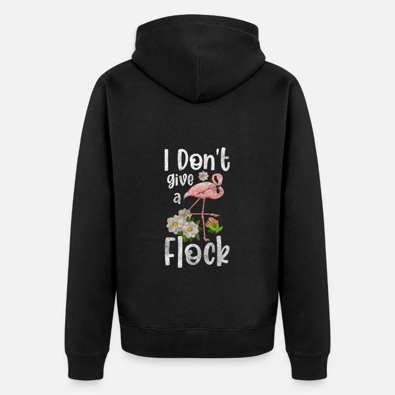 Je m’en fiche, attitude, indifférence - Veste à capuche bio Premium Unisexe - noir