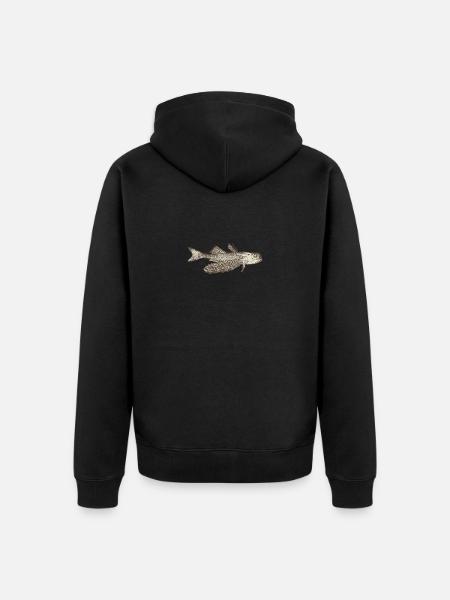 Meerestiere - Unisex Premium Bio Zip Hoodie - Schwarz