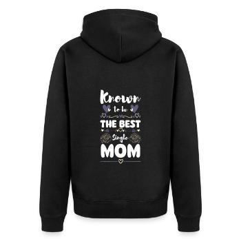 Parent, Mère, Fête des pères, Progéniture - Veste à capuche bio Premium Unisexe - noir - Dos - Nico (187cm)