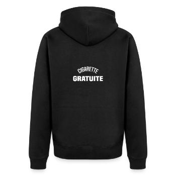 Cigarette Gratuite - Veste à capuche bio Premium Unisexe - noir - Dos - Nico (187cm)