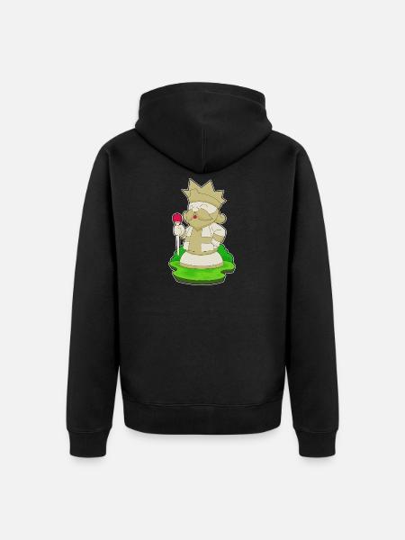 pièce d’échecs roi échecs - Veste à capuche bio Premium Unisexe - noir