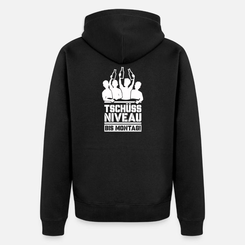 Bye bye niveau jusqu’à lundi - Veste à capuche bio Premium Unisexe - noir