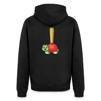Tortue Pömpel - Veste à capuche bio Premium Unisexe - noir - Dos - Nico (187cm)