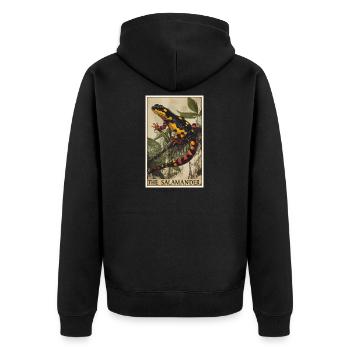 Salamandre de feu Salamandre - Veste à capuche bio Premium Unisexe - noir - Dos - Nico (187cm)