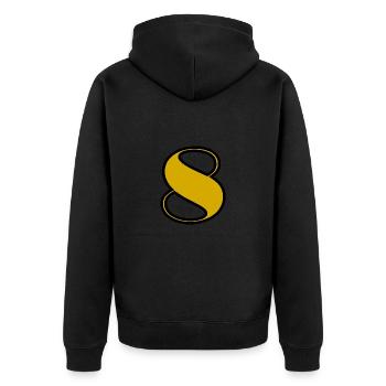 8. 8 YEARS. 8TH ANNIVERSARY. BIRTHDAY 8 YEARS - Unisex Premium Organic Zip Hoodie - black - Back - Nico (187cm)
