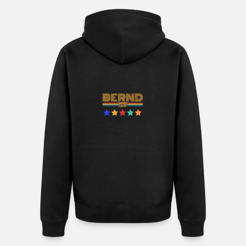Bernd - Veste à capuche bio Premium Unisexe - noir