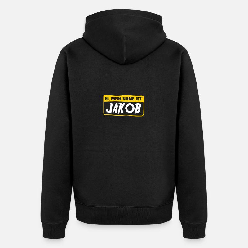 Jacob - Veste à capuche bio Premium Unisexe - noir