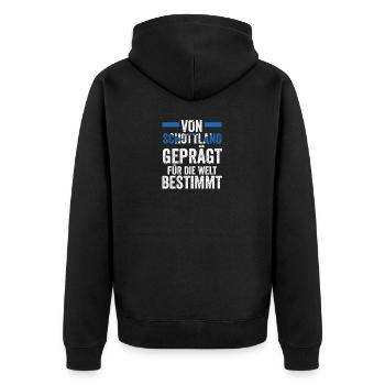 Scots Scottish Scotland - Unisex Premium Organic Zip Hoodie - black - Back - Nico (187cm)