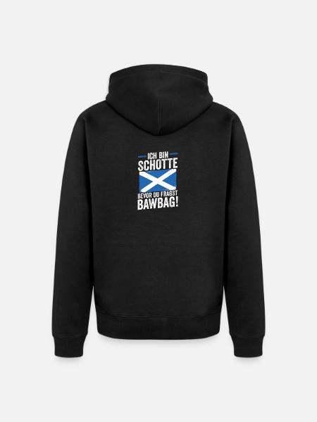 Scots Scottish Scotland - Unisex Premium Organic Zip Hoodie - black