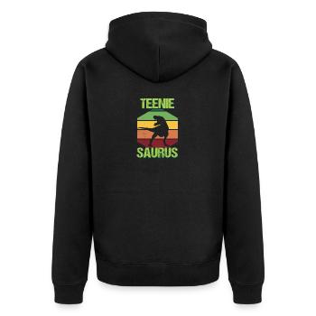 Dinosaure Dino Teeniesaurus - Veste à capuche bio Premium Unisexe - noir - Dos - Nico (187cm)