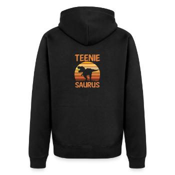 Dinosaure Dino Teeniesaurus - Veste à capuche bio Premium Unisexe - noir - Dos - Nico (187cm)