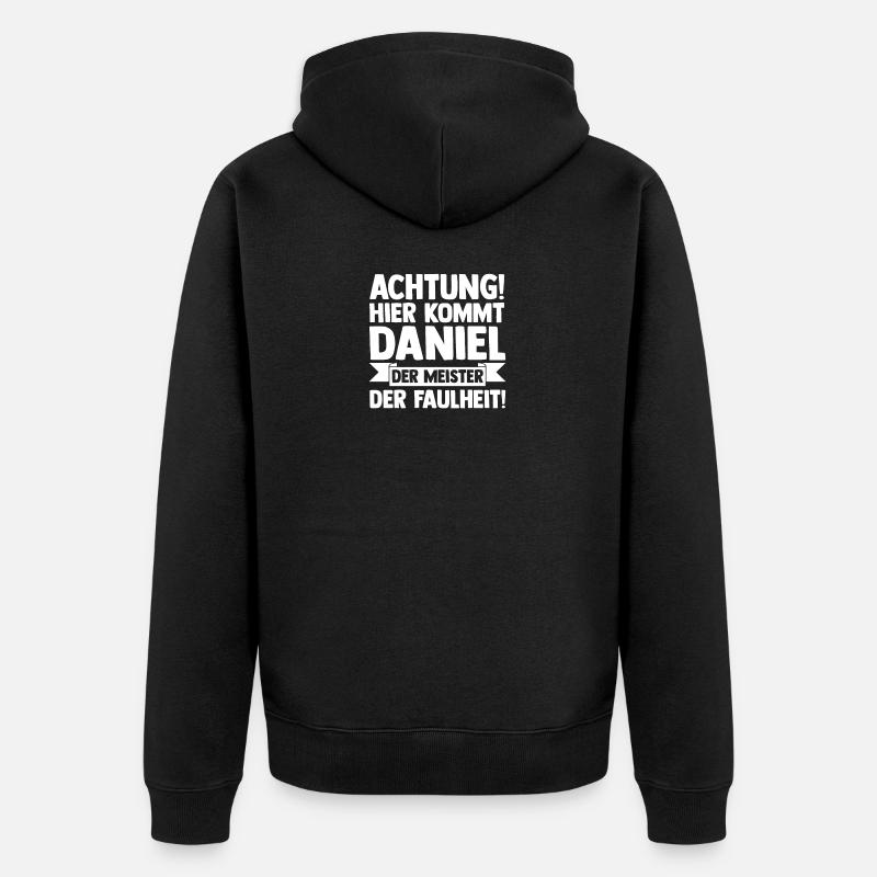 Prénom Daniel - Veste à capuche bio Premium Unisexe - noir