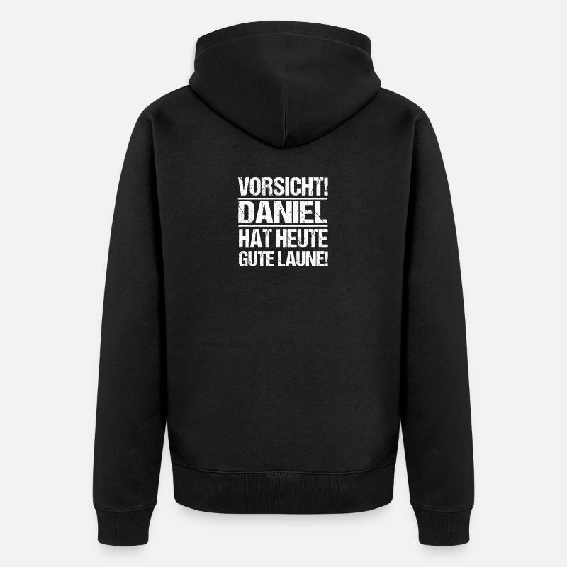 Prénom Daniel - Veste à capuche bio Premium Unisexe - noir