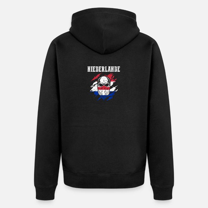 Pays-Bas Pays-Bas - Veste à capuche bio Premium Unisexe - noir