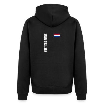 Pays-Bas Pays-Bas - Veste à capuche bio Premium Unisexe - noir - Dos - Nico (187cm)