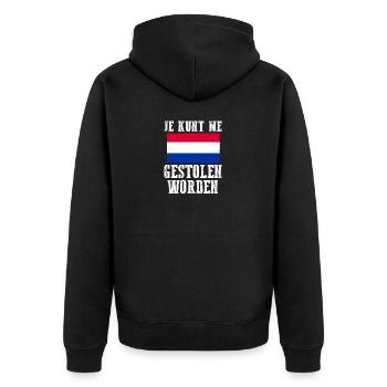 Pays-Bas Pays-Bas - Veste à capuche bio Premium Unisexe - noir - Dos - Nico (187cm)