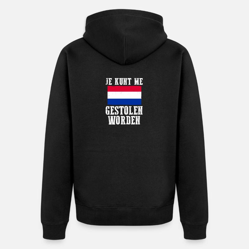 Pays-Bas Pays-Bas - Veste à capuche bio Premium Unisexe - noir