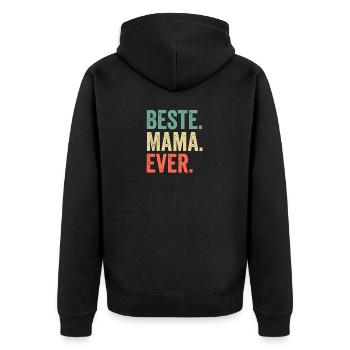 Meilleure maman de tous les temps - Veste à capuche bio Premium Unisexe - noir - Dos - Nico (187cm)