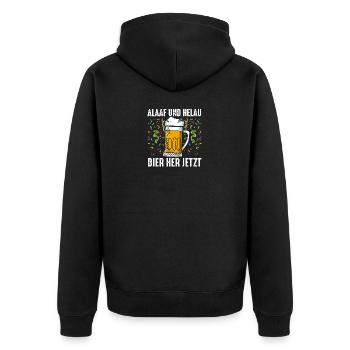 Costume de carnaval Boire de la bière Carnaval Carnaval - Veste à capuche bio Premium Unisexe - noir - Dos - Nico (187cm)