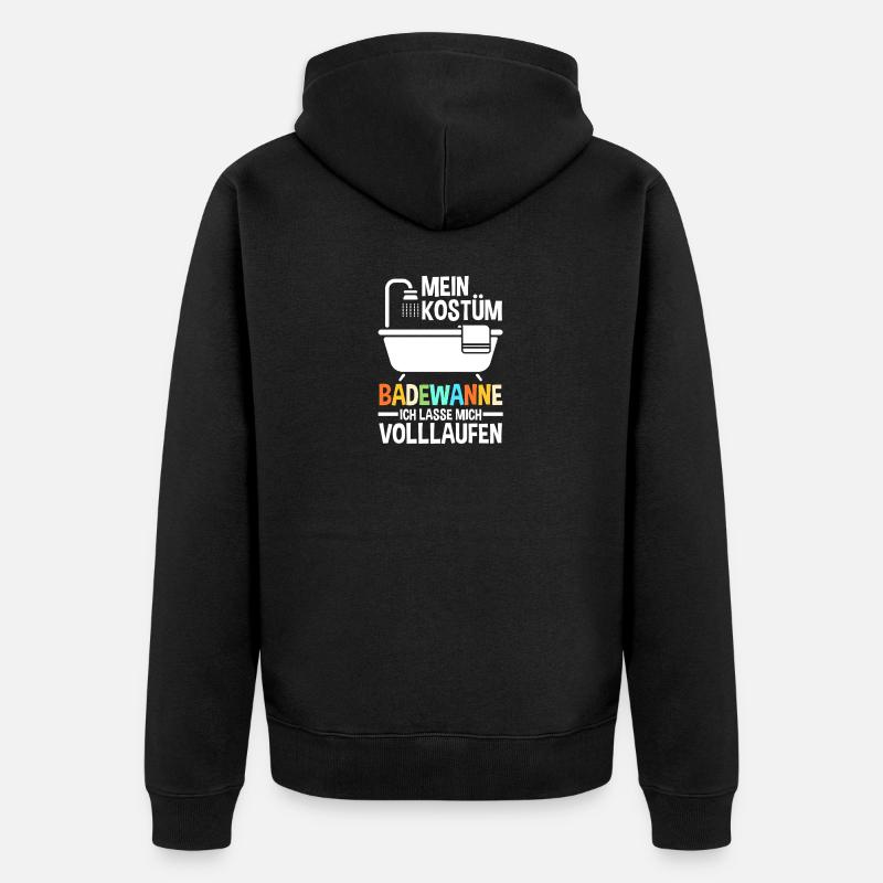 Carnaval de Jecken Carnaval - Veste à capuche bio Premium Unisexe - noir