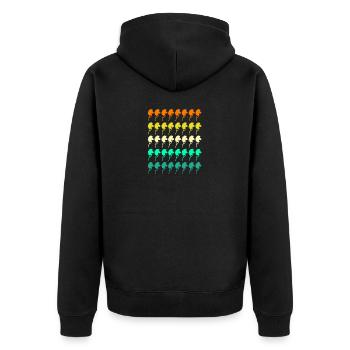 Hobby Horse Hobby Horsing - Unisex Premium Organic Zip Hoodie - black - Back - Nico (187cm)