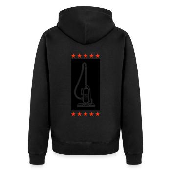 Nettoyage de l’aspirateur - Veste à capuche bio Premium Unisexe - noir - Dos - Nico (187cm)