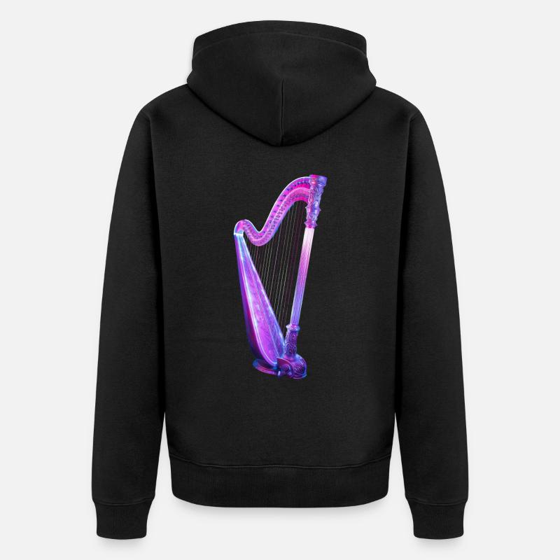Harpe - Veste à capuche bio Premium Unisexe - noir