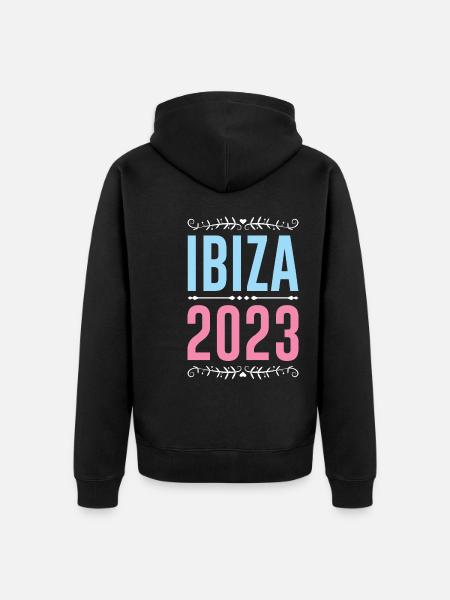 Ibiza 2023 - Unisex Premium Bio Zip Hoodie - Schwarz