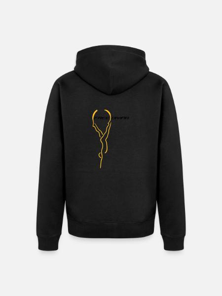 Freediving - Unisex Premium Bio Zip Hoodie - Schwarz