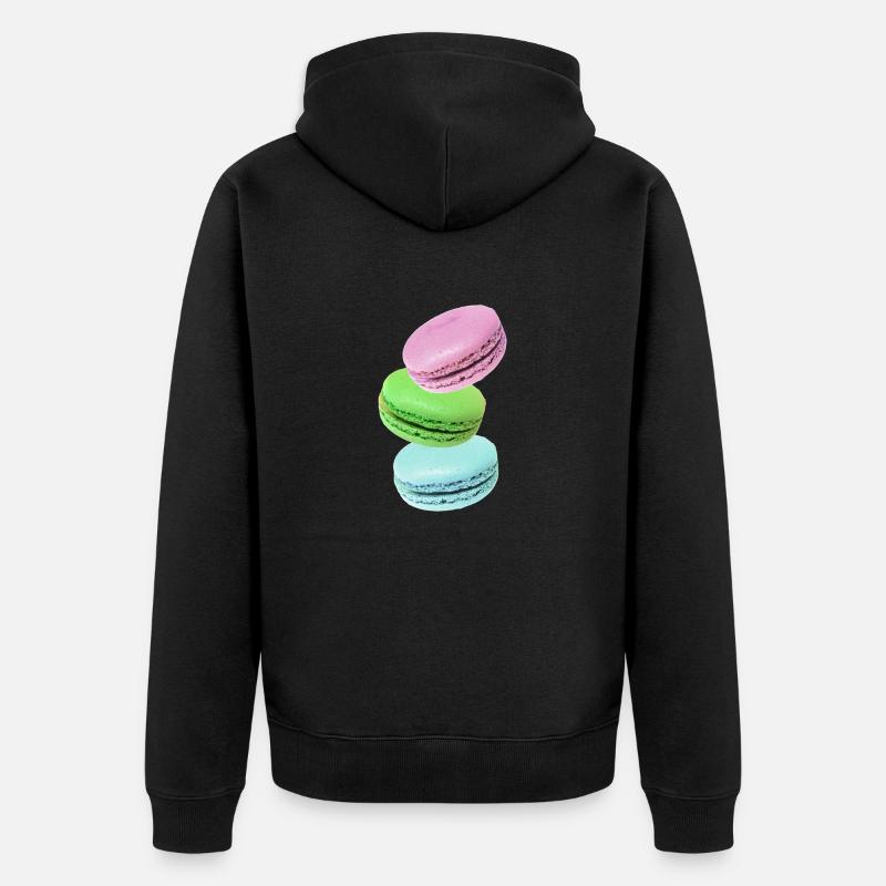 Macarons - Veste à capuche bio Premium Unisexe - noir