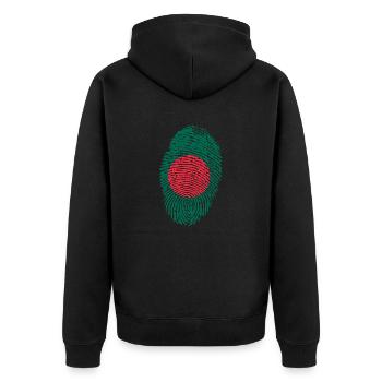 Bangladesh - Veste à capuche bio Premium Unisexe - noir - Dos - Nico (187cm)