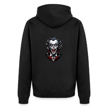 un vampire souriant 2 - Veste à capuche bio Premium Unisexe - noir - Dos - Nico (187cm)
