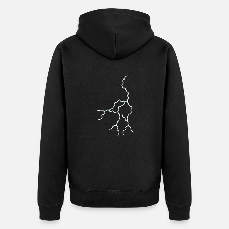 Blitz - Unisex Premium Bio Zip Hoodie - Schwarz