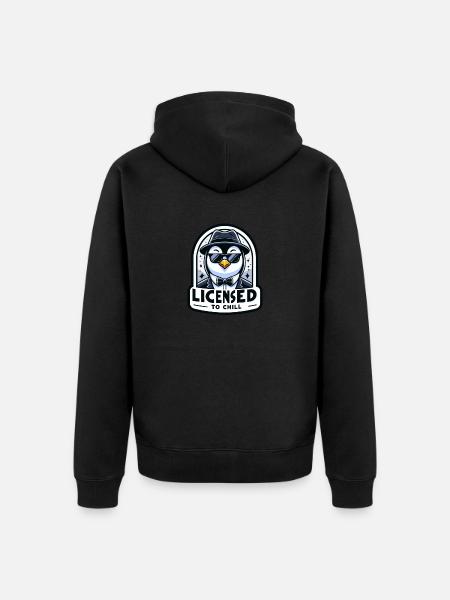 Licensed to Chill - Unisex Premium Bio Zip Hoodie - Schwarz