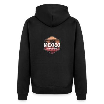 Puerto Vallarta Mexico Beach Vacances Souvenir - Veste à capuche bio Premium Unisexe - noir - Dos - Nico (187cm)