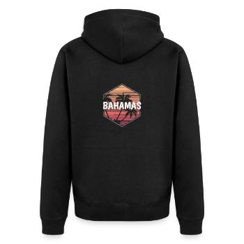 Bahamas Beach Vacances Souvenir - Veste à capuche bio Premium Unisexe - noir - Dos - Nico (187cm)