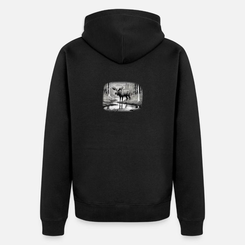 Élan - Veste à capuche bio Premium Unisexe - noir