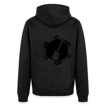 Guitare Femme Guitariste Homme Guitare Guitare Joue - Veste à capuche bio Premium Unisexe - noir - Dos - Nico (187cm)