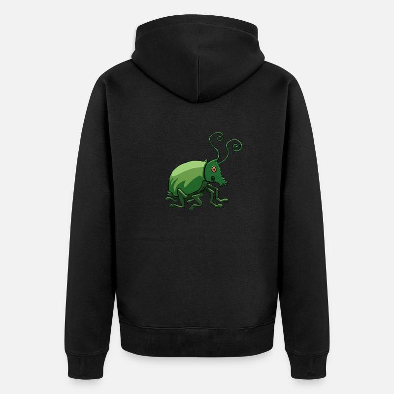 drôle de coléoptère - Veste à capuche bio Premium Unisexe - noir