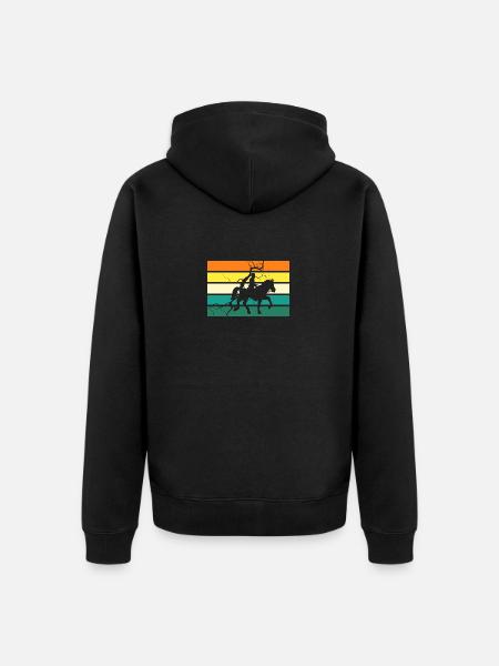 Cheval - Veste à capuche bio Premium Unisexe - noir