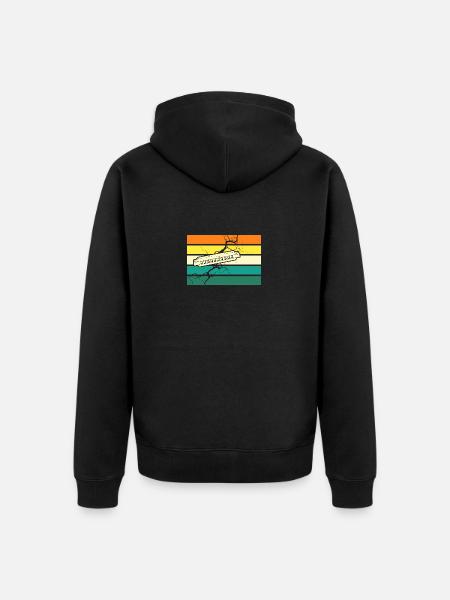 Harmonica Harmonica - Unisex Premium Organic Zip Hoodie - black