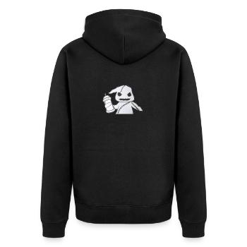 fantôme - Veste à capuche bio Premium Unisexe - noir - Dos - Nico (187cm)