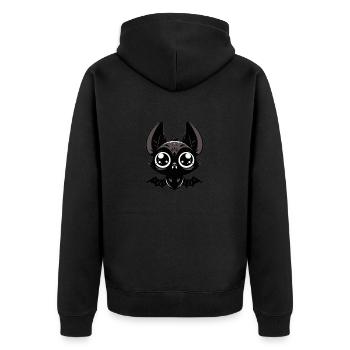 Chauve-souris - Veste à capuche bio Premium Unisexe - noir - Dos - Nico (187cm)